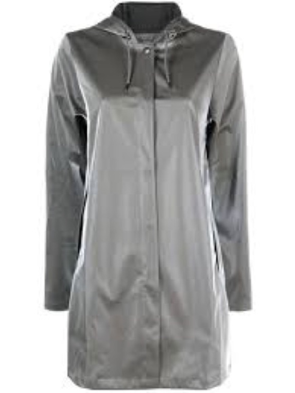 RAINS A-Line Jacket W3- Metallic Grey Small NWT MSRP $140 - Picture 5 of 14